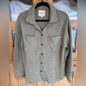 Thread & Supply Olive Button-Up Cardigan